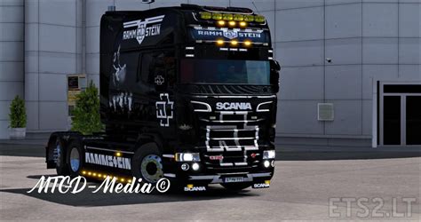 Rammstein Scania Longline Skin By Mtgd Media© Ets2 Mods