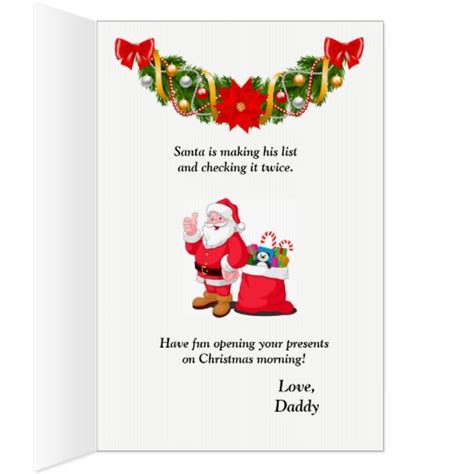 Extra Big Christmas Santa Claus For Child Kids Card Zazzle