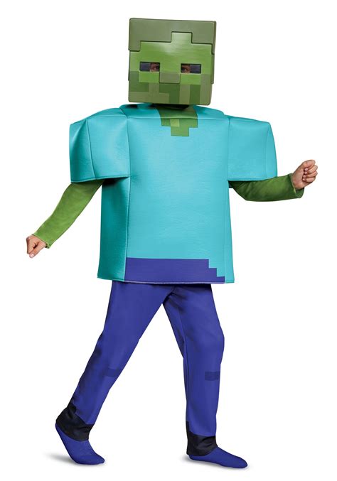 Fantasia de zumbi Minecraft para crianças - Minecraft Deluxe Zombie
