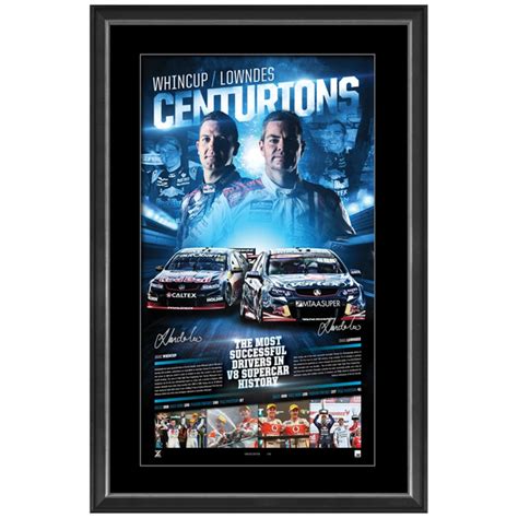 Jamie Whincup And Craig Lowndes Signed Centurions Triple 888 V8 Supercar