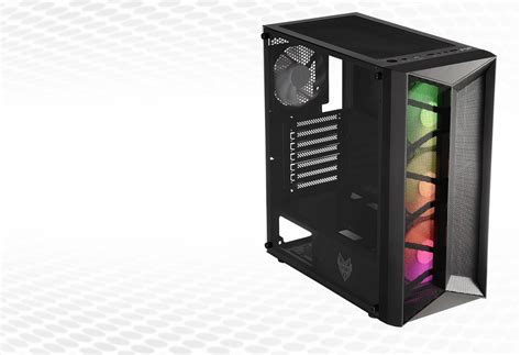 Fsp Cmt A Tempered Glass Atx Argb Mid Tower Case Black Cmt A