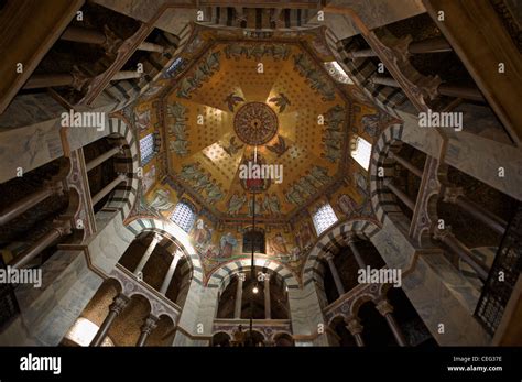 Aachen cathedral interior Germany Stock Photo - Alamy