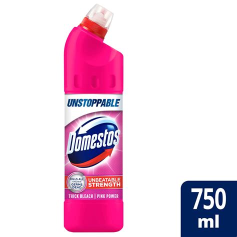 Domestos Pink Power Thick Bleach 750 Ml Bathroom Toilet Iceland Foods