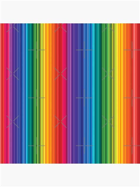 Lgbt Thin Subtle Modern Rainbow Flag Vertical Lines Pattern Gay
