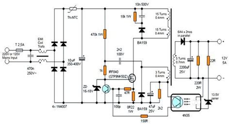 12v 30a Smps Circuit Diagram