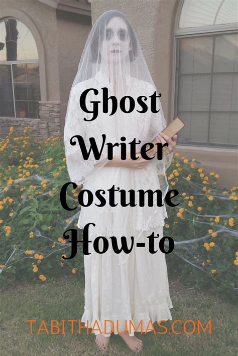 DIY ghost writer costume | Tabitha Dumas | Ghost diy, Ghost writer ...