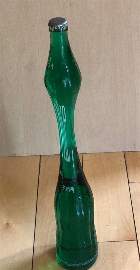 Vintage Stretched Coke Bottles Pint Oz Emerald Green Etsy