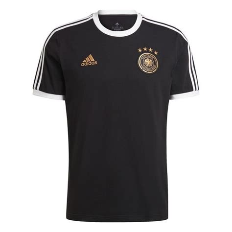 Duitsland T Shirt DNA 3 Stripes Zwart Wit Unisportstore Nl