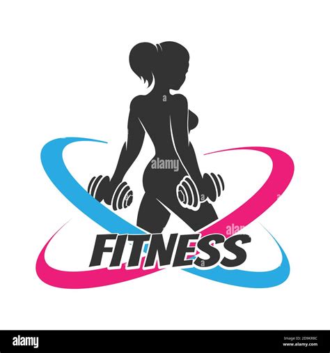 Fitness Vector Logo Design Template Design For Gym And Fitness With Exercising Athletic Woman