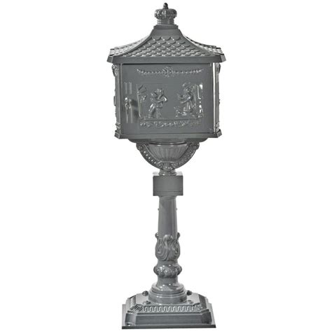 Boîte Aux Lettres En Fonte Daluminium Grise