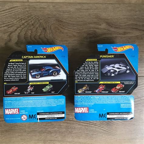 Marvel Toys Nwt Marvel Hot Wheels Captain America The Punisher Poshmark