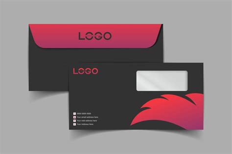 Envelope Dl Size Template Set Envelope Mock Up 2131305