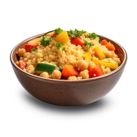 Premium Ai Image Savor The Flavor Of Moroccan Couscous In A Bowl On