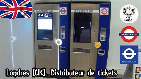 Londres Angleterre Uk Tfl Métro Bus Tram Distributeur De Tickets