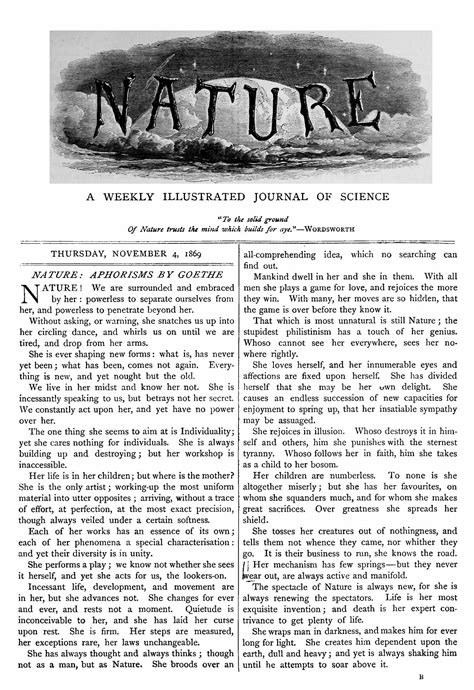 Nature journal - Psychology Wiki