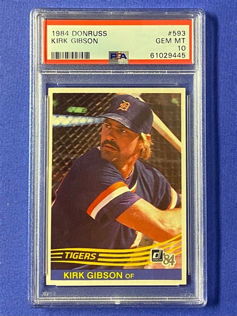 Donruss Kirk Gibson Psa Gem Mt Ebay