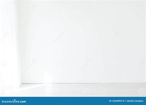 Interior of an Empty White Room with a Window Stock Photo - Image of ...