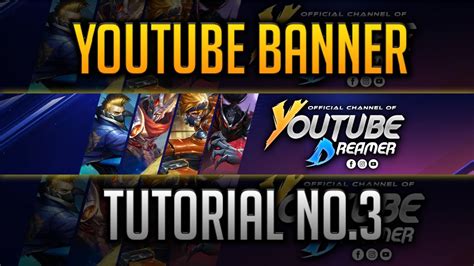 How To Make Cool Youtube Gaming Banner Mlbb Easy Steps Pixellab Ps