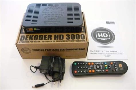 Dekoder Cyfrowy Polsat HD 3000 HDMI FULL Karta 7351380964