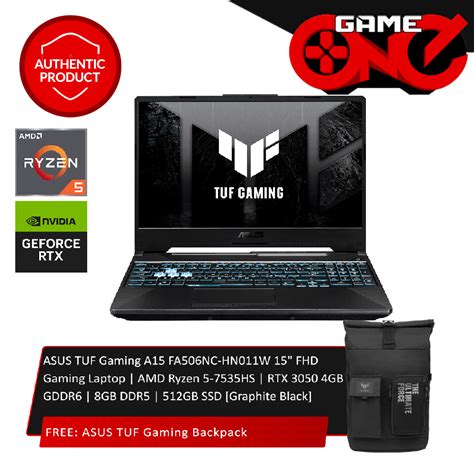 ASUS TUF Gaming A15 FA506NC HN011W 15 FHD Gaming Laptop AMD Ryzen 5