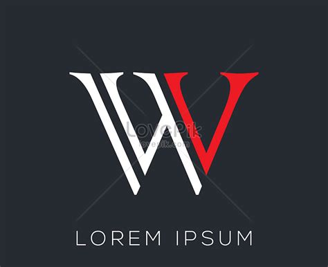 เทมเพลตการออกแบบโลโก้ตัวอักษรเริ่มต้น W ดาวน์โหลดรูปภาพ (รหัส ...