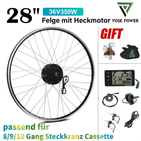 E BIKE CONVERSION KIT Umbausatz 28 36V350W Heckmotor für Steckkranz