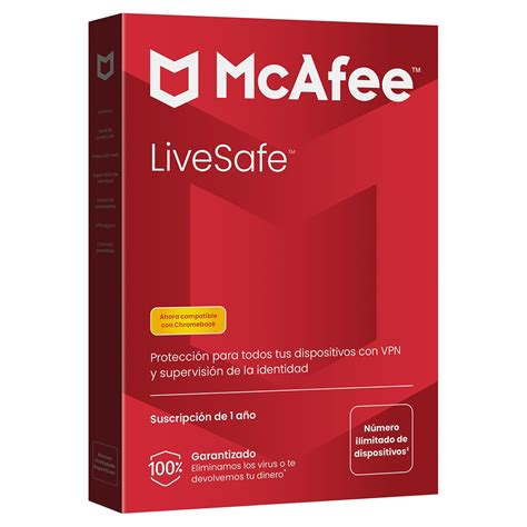 Mcafee Livesafe Antivirus Y Seguridad En Internet Dispositivos