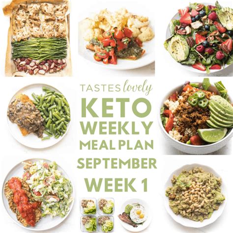 Keto Weekly Meal Plan September Week Tastes Lovely