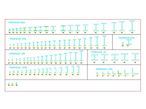 Perfiles Metalicos En AutoCAD Descargar CAD 189 22 KB Bibliocad