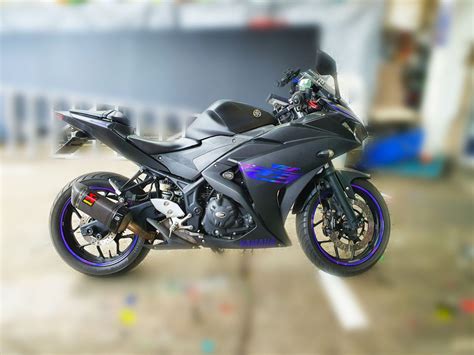 Yamaha R3 Black Blue - Juzz Wheelzz Singapore