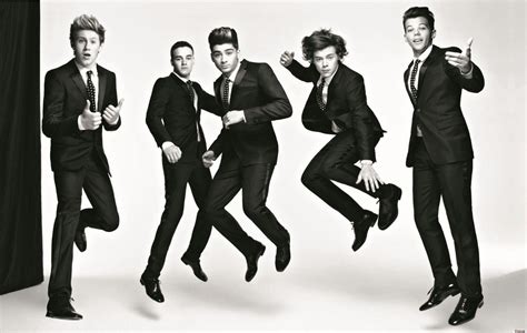 One Direction Black And White Wallpaper