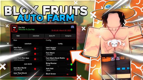 El Mejor Autofarm Para Blox Fruits Script Zee Hub Auto Raze V