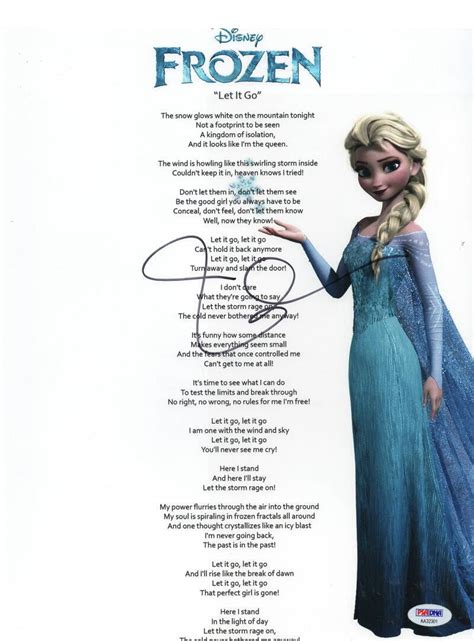 Frozen Let It Go Lyrics