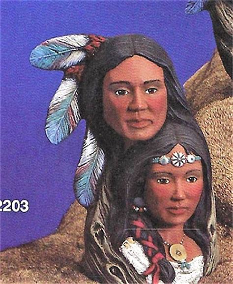 Native American Lovers Indian Couple Bust Diy Ready To Paint Etsy