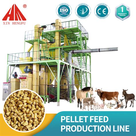 Hot Sale Automatic Poultry Livestock Pellet Feed Mill Plant With Ce