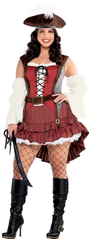 Adult Castaway Pirate Costume Plus Size Party City