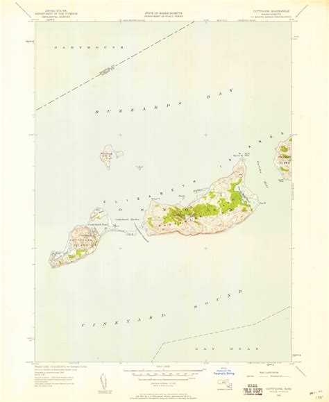 Cuttyhunk Island Map 1951 Nautical Chart Print - Etsy