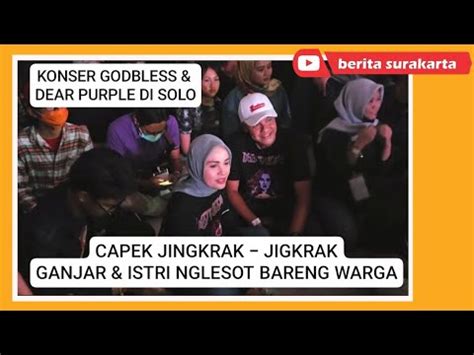 Ganjar Istri Jingkrak² Nonton Konser Godbless Deep Purple di Solo