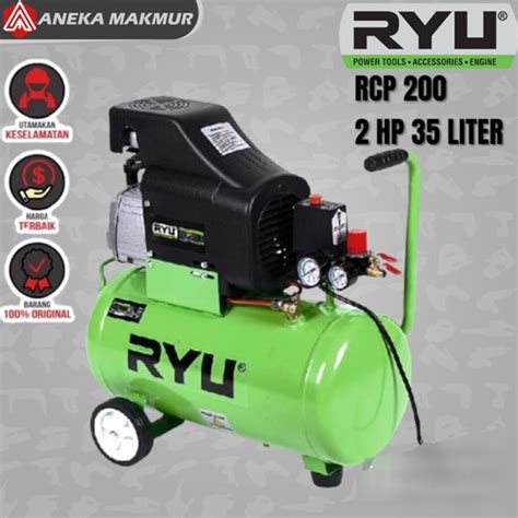 Jual RYU Air Kompressor RCP 200 1 Kompresor Angin Tekiro RCP200 1 2 Hp