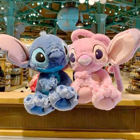 Disney Stitch Anjo Recheado Brinquedo De Pel Cia Kawaii Lilo Ponto