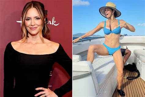 Katharine McPhee Celebrates Th Birthday In Sexy Blue Bikini
