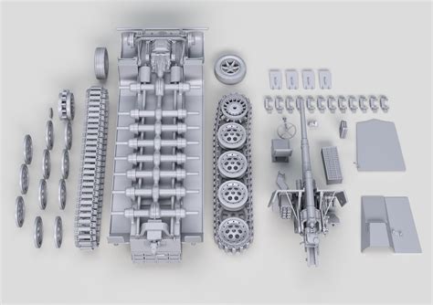 Stl File Flak Sfl Auf Zugkraftwagen T Sd Kfz Mf D