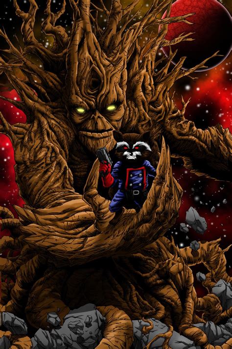 🔥 [100+] Groot and Rocket Wallpapers | WallpaperSafari