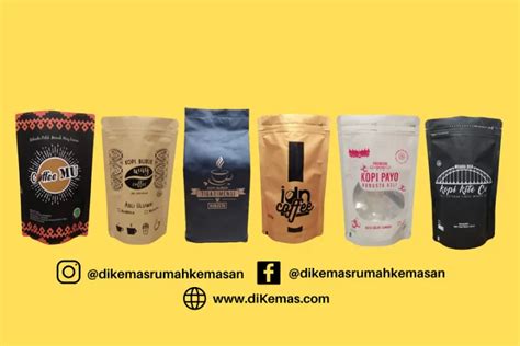 Contoh Desain Kemasan Kopi Bubuk untuk Restoran