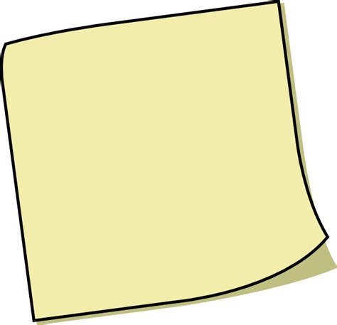 Download Transparent Cartoon Sticky Notes Png Clipart (#137083 ...