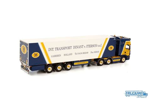 WSI Dinant Van Iterson Scania R4 Topline 6x2 TwinSteer Reefer