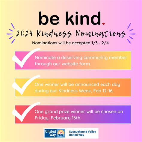 Kindness Campaign Susquehanna Valley United Way