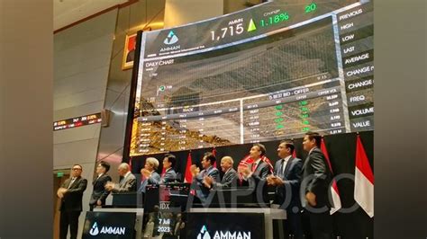 Amman Mineral Resmi Melantai Di Bursa IPO Terbesar Tahun Ini Bisnis