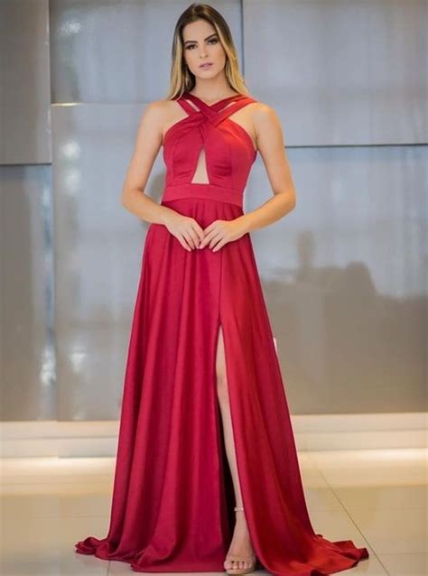 Vestido De Festa Vermelho Fotos Modelos E Tendências 2019 Evening