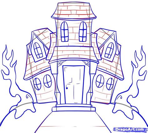 Simple Haunted House Drawing at GetDrawings | Free download